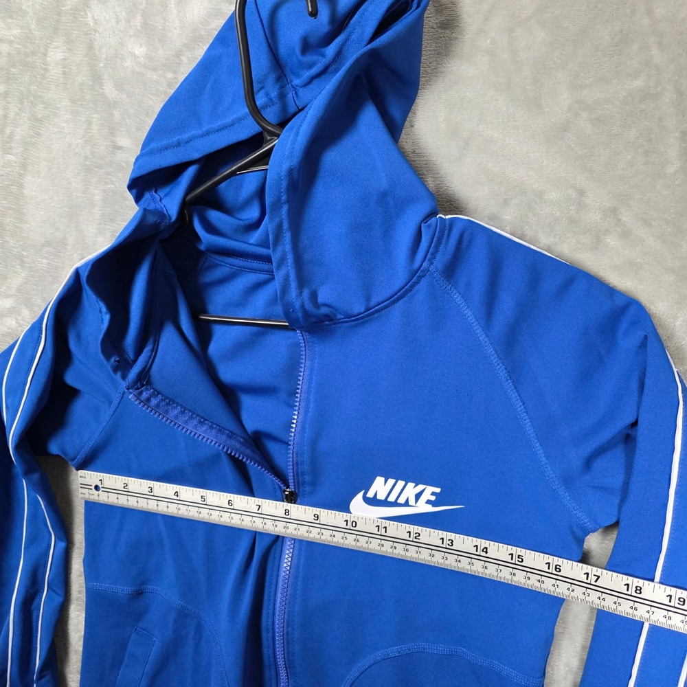 Nike Full Zip‎ Hoodie Womens Size S Blue Fair Condition Sportswear Track Jacket - Picture 4 of 12